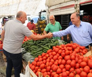 VASFİ BAŞKAN ESNAFLARIN SORUNLARINI DİNLEDİ.