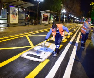 BAŞKENT’İN YOLLARI ÇİZGİLERLE DAHA GÜVENLİ…