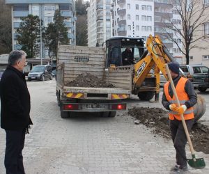 HOPA’DA KİLİT PARKE DÖŞEME ÇALIŞMALARI BAŞLADI