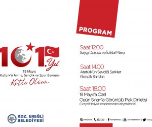 KDZ. EREĞLİ BELEDİYESİ’NDEN 19 MAYIS’A ÖZEL PROGRAM