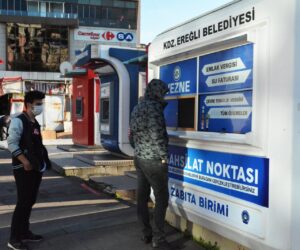 Kdz. Ereğli de BELEDİYE, ÇARŞI MERKEZİNE ÖDEME NOKTASI AÇTI